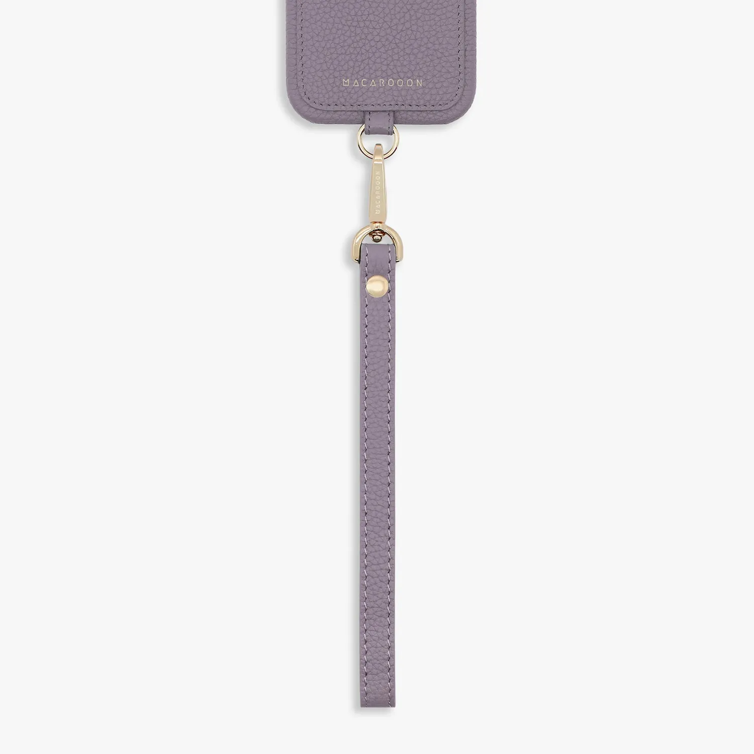 iPhone 12/12 Pro Leather Sling Card Case with Wrist Leather Strap