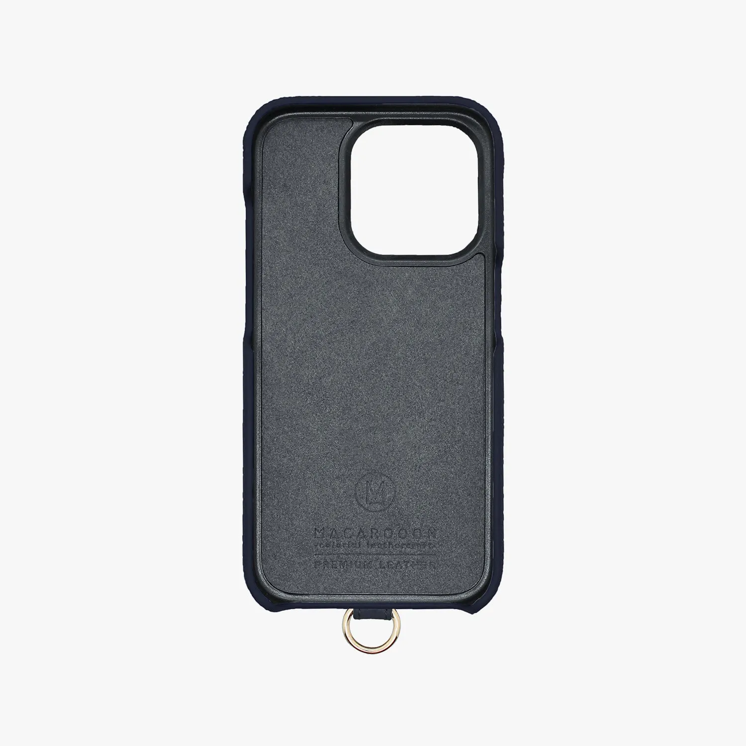 iPhone 12/12 Pro Leather Sling Card Case with Wrist Leather Strap