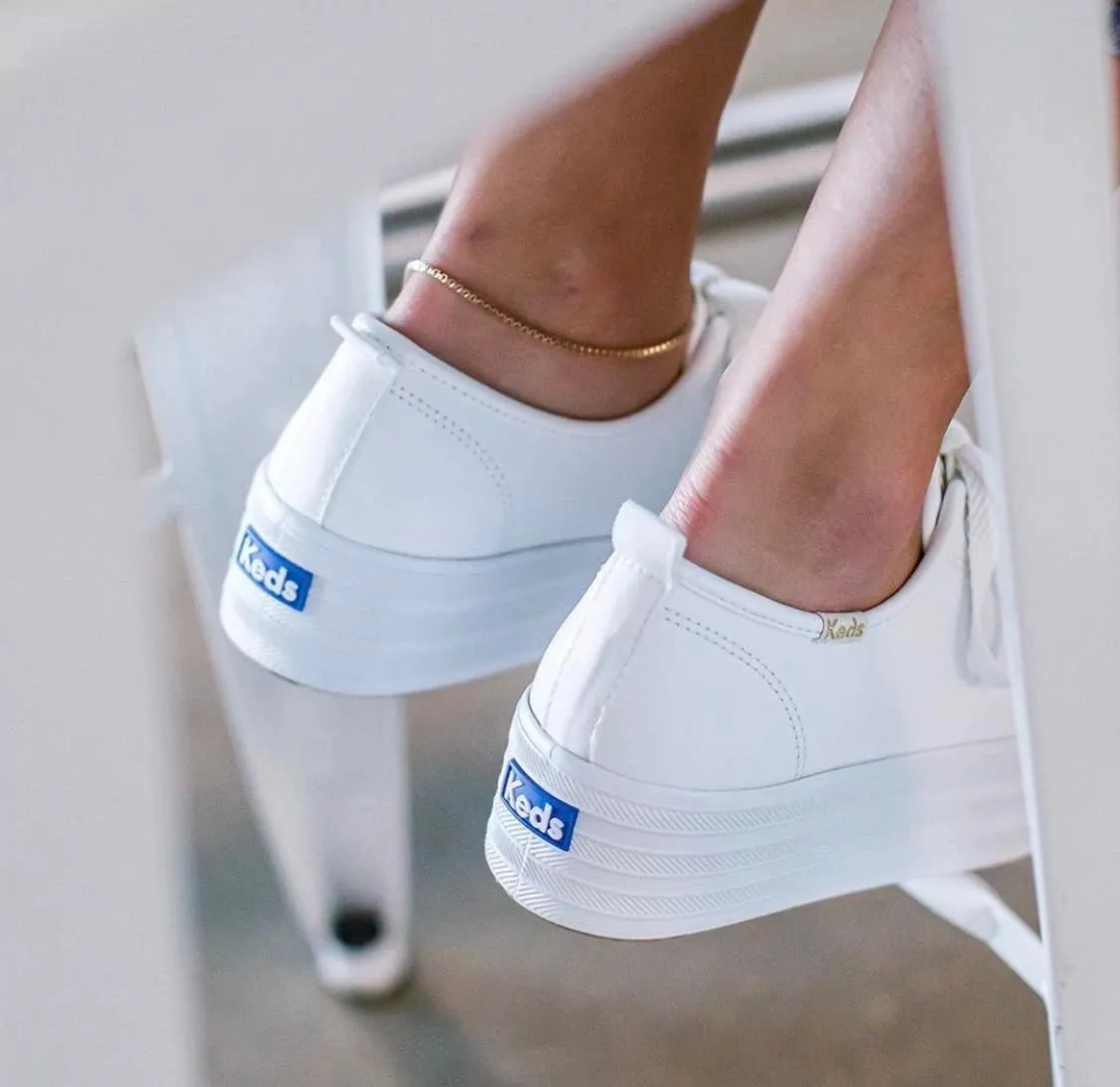 KEDS TRIPLE UP PLATFORM SNEAKER-WHITE