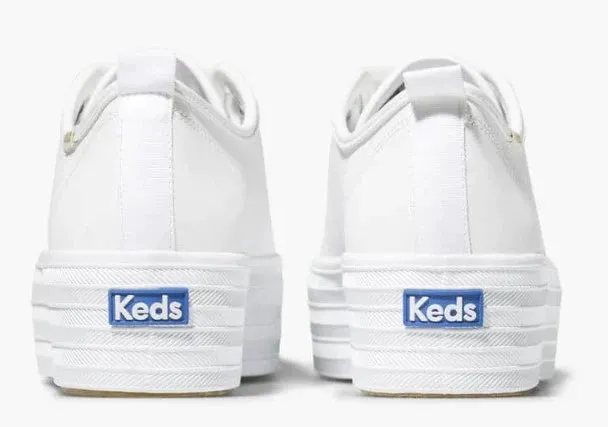 KEDS TRIPLE UP PLATFORM SNEAKER-WHITE