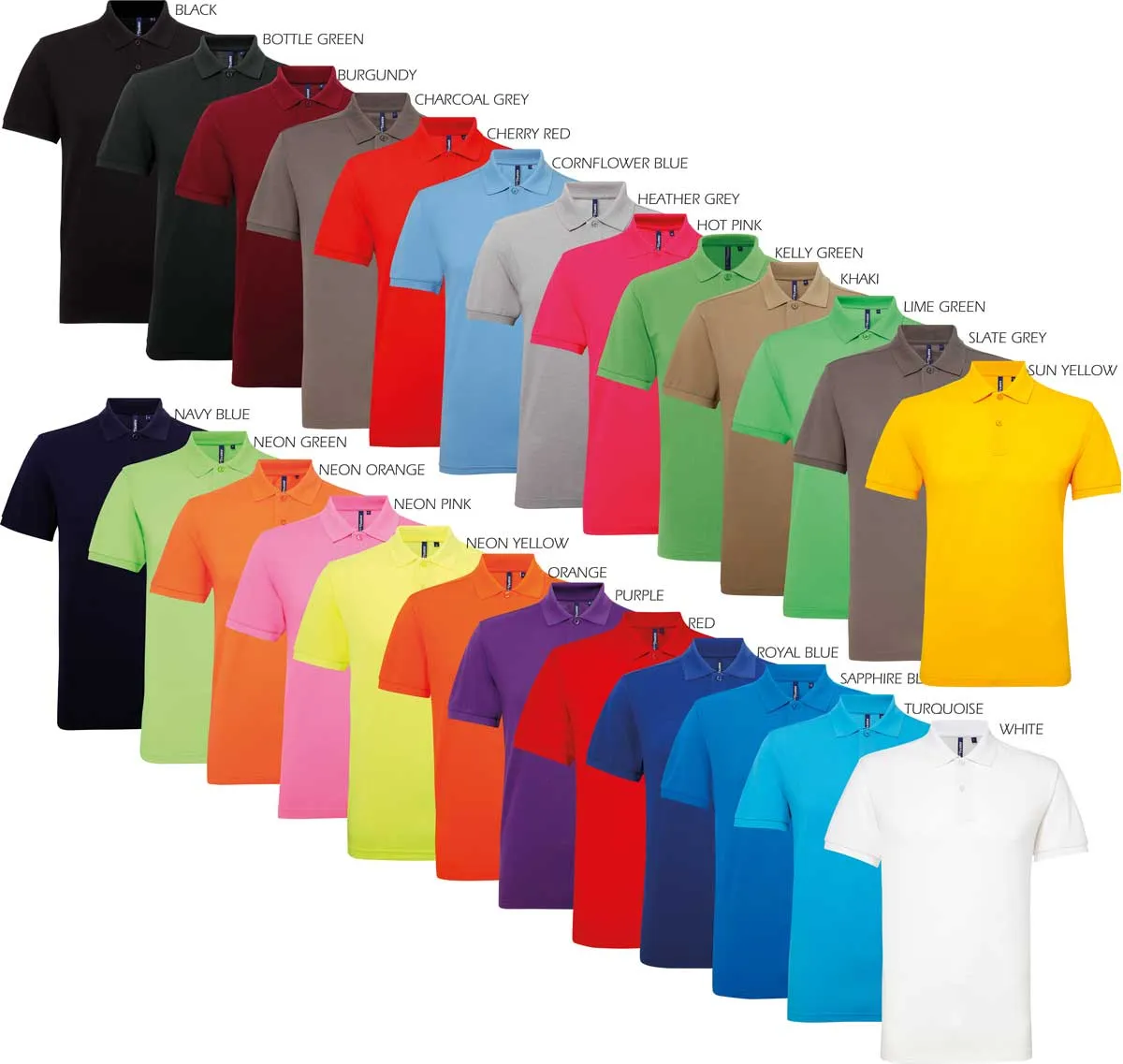 Men's Asquith and Fox Polyester Cotton Polo {AQ015}