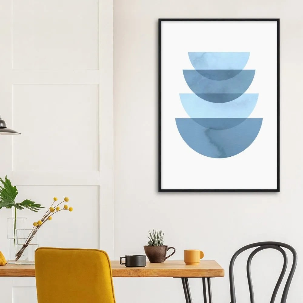 Minimalist Blue Wall Art