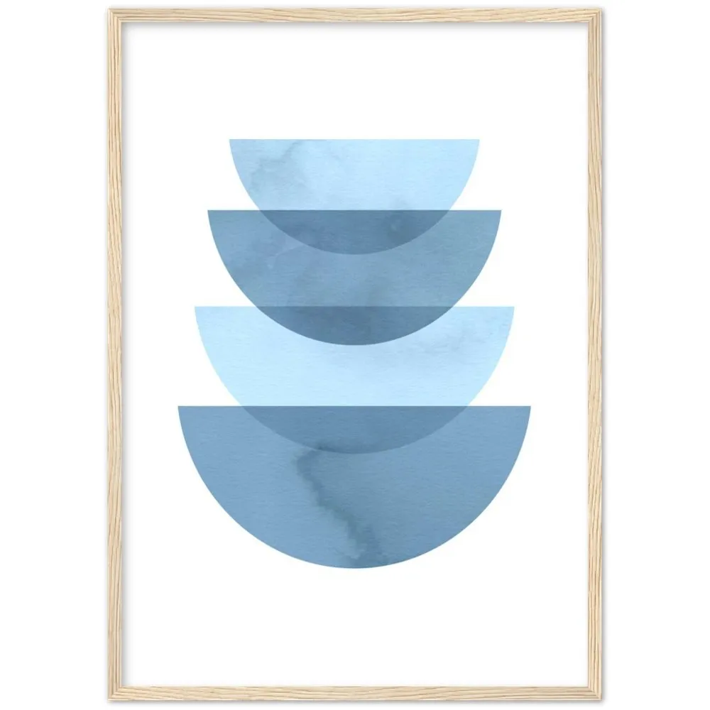 Minimalist Blue Wall Art