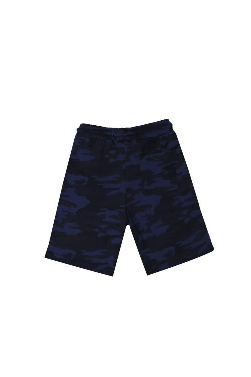 Navy AOP Terry Shorts