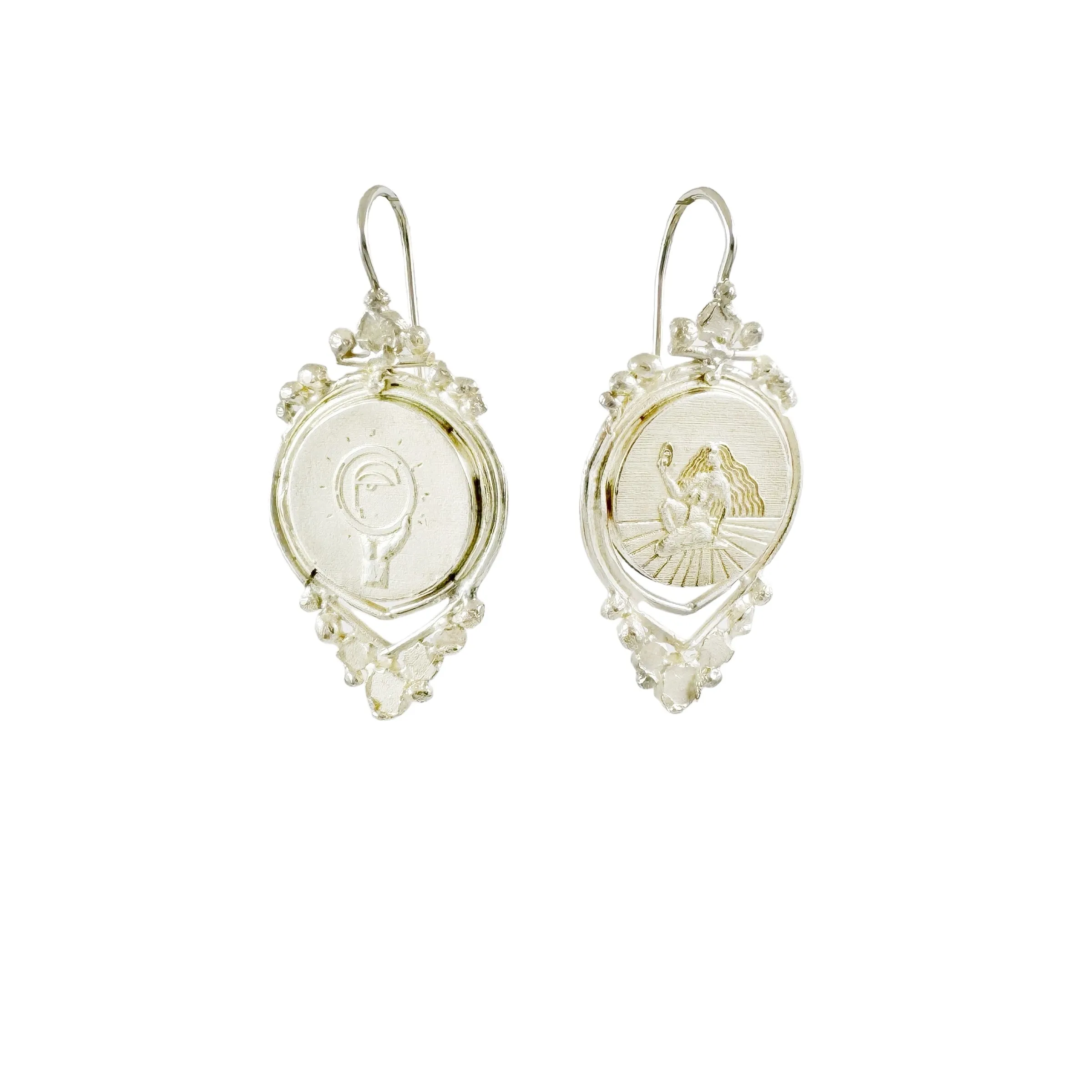 Oracle Veritas Silver Earrings - Romy Mittelman