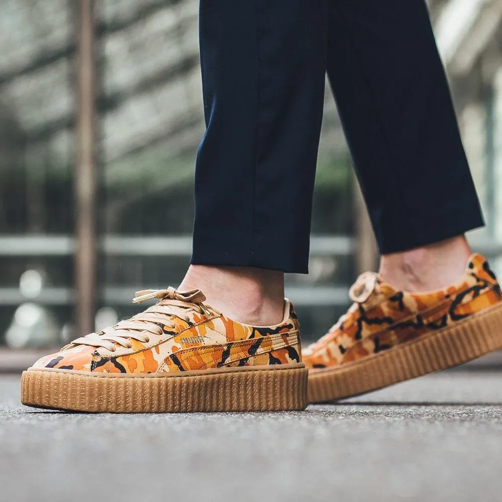 Rihanna x PUMA Suede Creeper Orange Camo