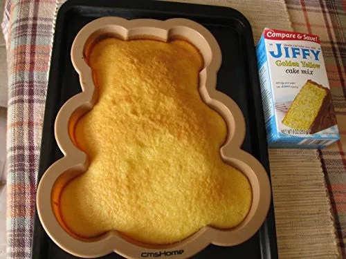 Silicone Cake Pan: Premium Large Bear cmsHome Silicone Dessert Mold Silicone Salad Mold Premium Food Grade Silicone Pan Non-toxic Non-stick Baby Shower