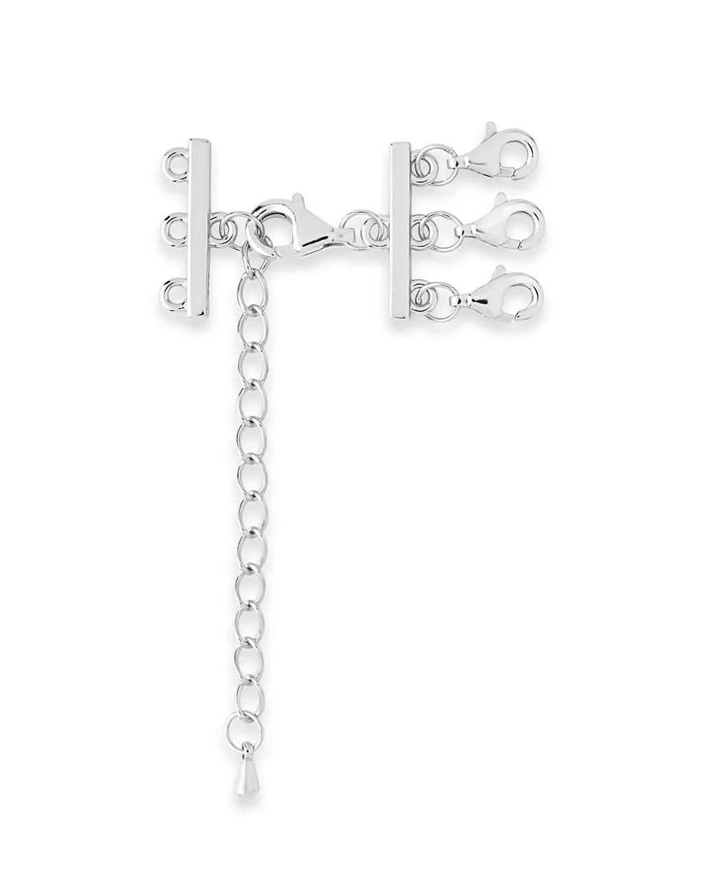 Sterling Silver 3 Layer Necklace Spacer