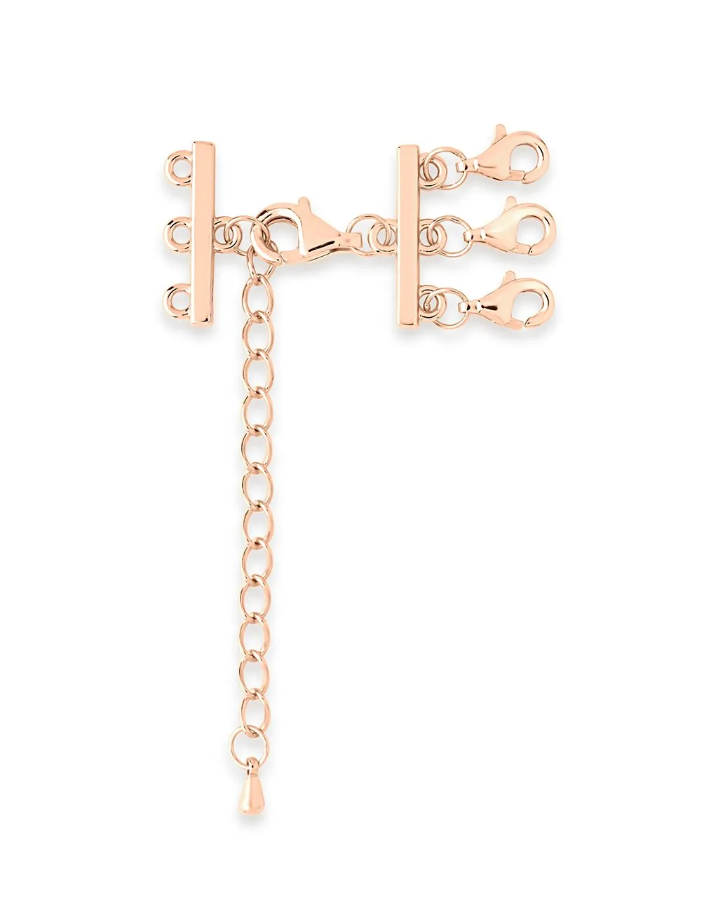 Sterling Silver 3 Layer Necklace Spacer