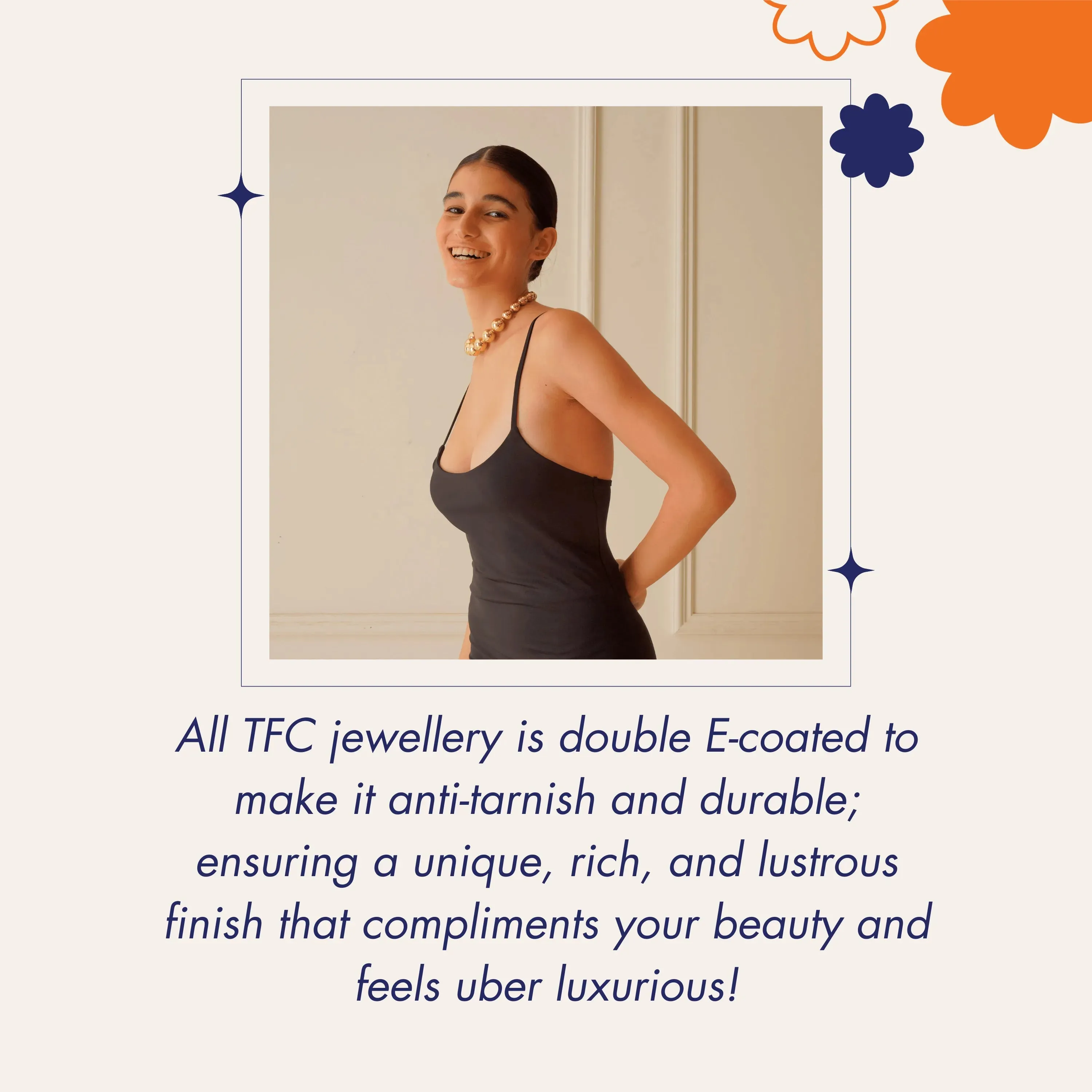 TFC Square Clear Blue Resin Gold Plated Hoop Earrings