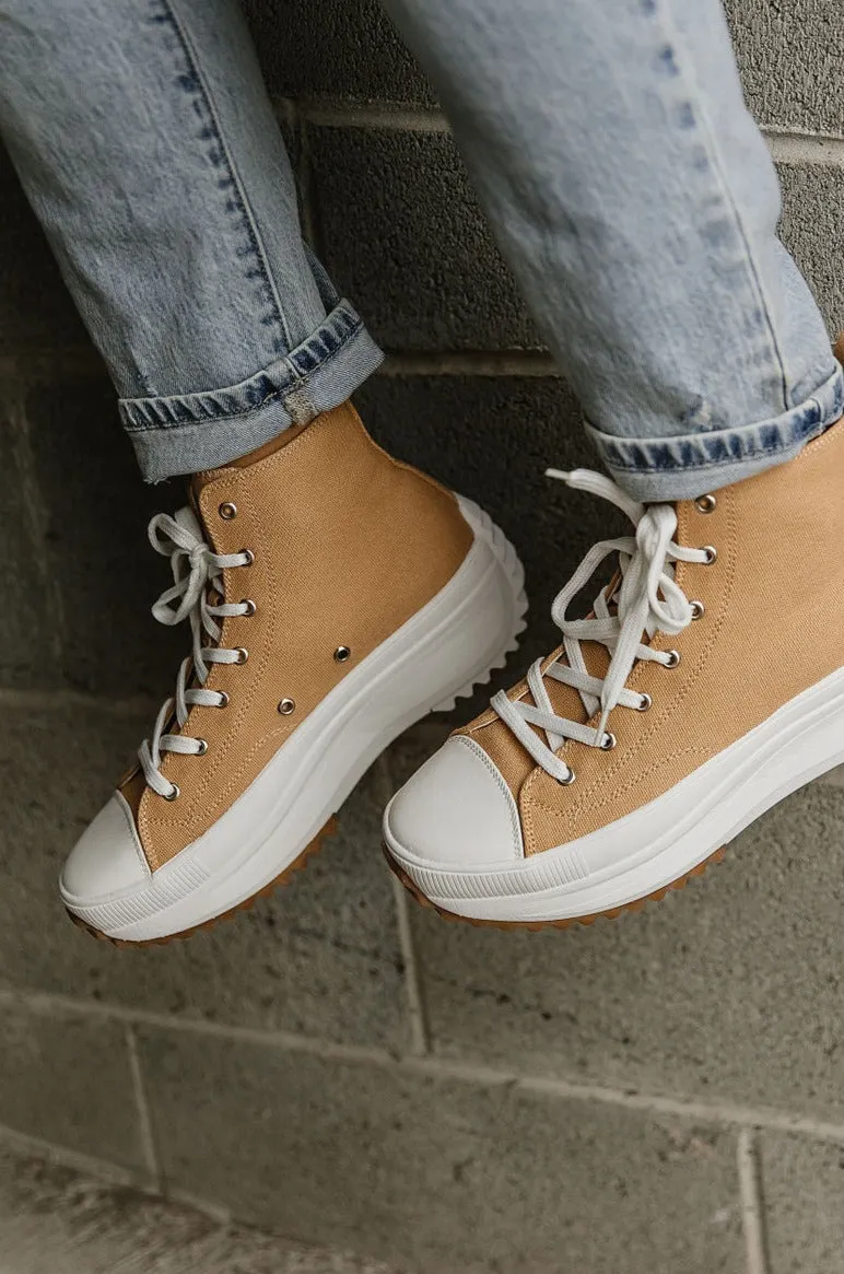 Willow High Top Sneakers - Camel